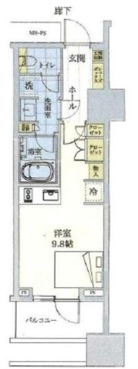 三田ガーデンヒルズ NORTH HILL　2F1号室　間取り
