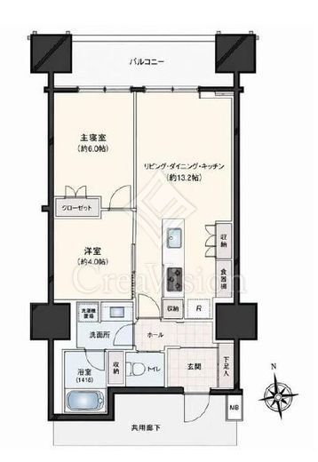 三田ガーデンヒルズ NORTH HILL　818号室　間取り