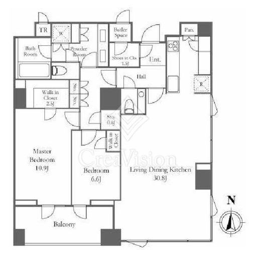 三田ガーデンヒルズ PARK MANSION　3F2号室　間取り