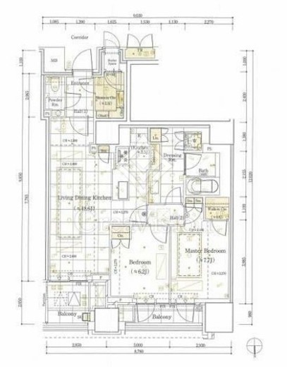 三田ガーデンヒルズ PARK MANSION　209号室　間取り