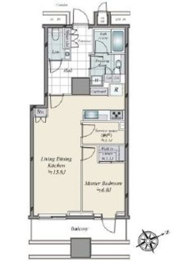 三田ガーデンヒルズ WEST HILL　313号室　間取り