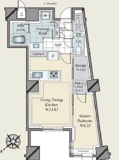 三田ガーデンヒルズ WEST HILL　507号室　間取り