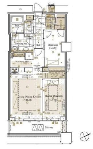 三田ガーデンヒルズ WEST HILL　618号室　間取り