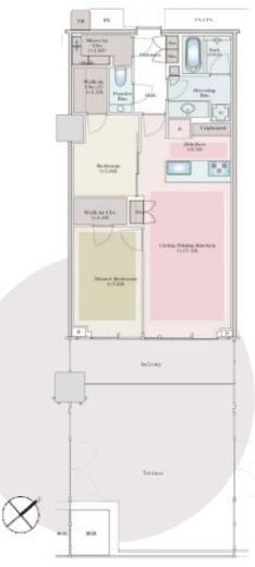 三田ガーデンヒルズ WEST HILL　118号室　間取り