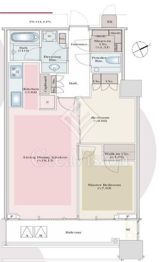 三田ガーデンヒルズ WEST HILL　414号室　間取り