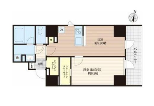 フィシオ飯田橋　302号室　間取り
