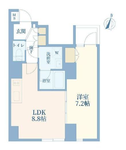 コスモリード渋谷神山町　202号室　間取り
