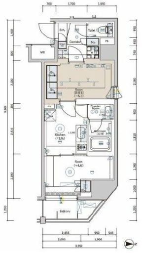 SYFORME TAKADANOBABAⅡ (シーフォルム高田馬場Ⅱ)　204号室　間取り