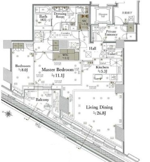 プラウド神宮前　301号室　間取り