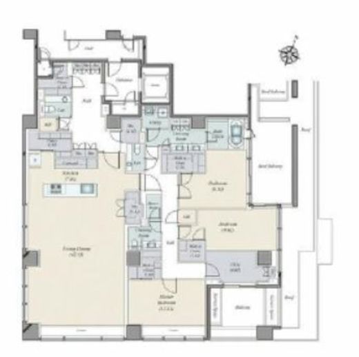 プラウド神宮前　704号室　間取り