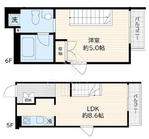 Fullea若松河田　501号室　間取り