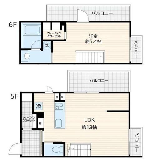Fullea若松河田　502号室　間取り