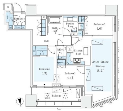 パークコートザ・三番町ハウス　901号室　間取り