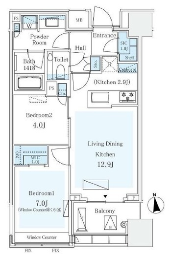パークコートザ・三番町ハウス　905号室　間取り