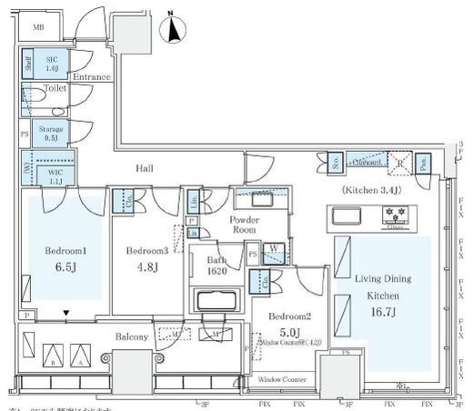 パークコートザ・三番町ハウス　907号室　間取り