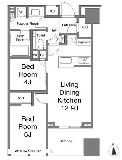 パークコートザ・三番町ハウス　405号室　間取り