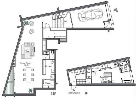 THE DOORS Sarugakucho　011号室　間取り