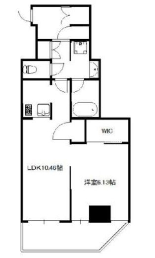 ジャコワ日本橋中洲　101号室　間取り
