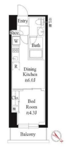 グランパセオ銀座築地　904号室　間取り