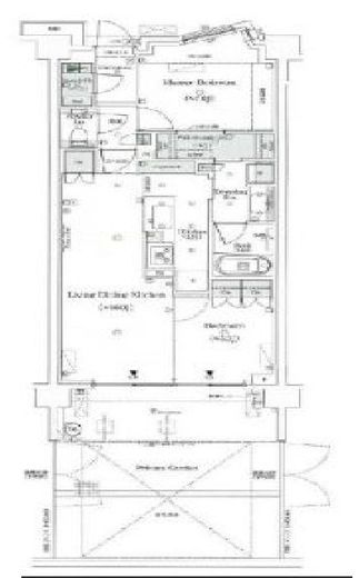 パークシティ高田馬場　124号室　間取り