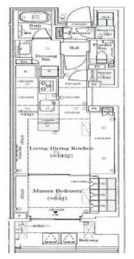 パークシティ高田馬場　608号室　間取り