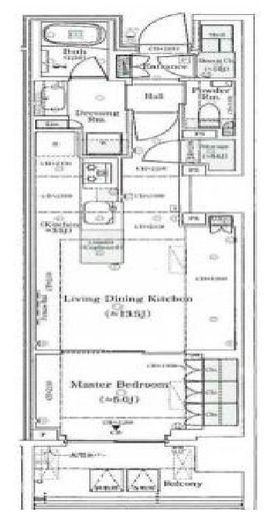 パークシティ高田馬場　708号室　間取り