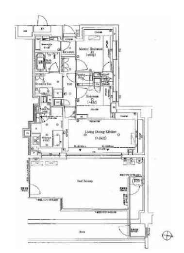 パークシティ高田馬場　7F1号室　間取り