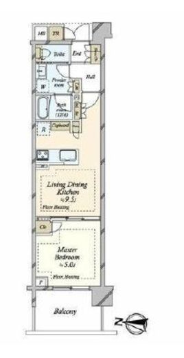 パークシティ高田馬場　310号室　間取り