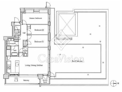 パークシティ高田馬場　542号室　間取り