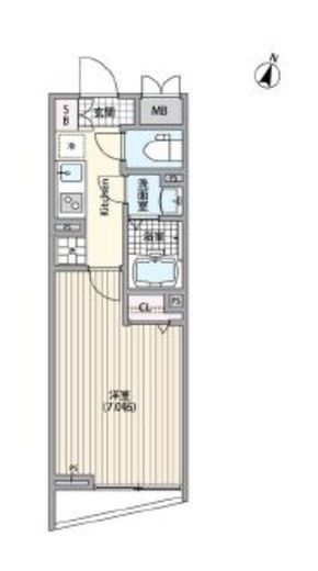 エルファーロ南麻布　B003号室　間取り
