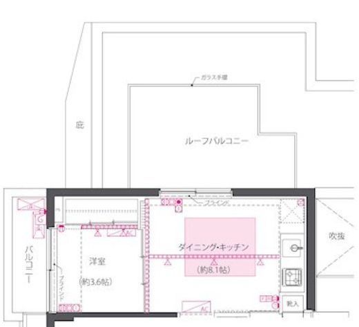 ZOOM西早稲田　401号室　間取り