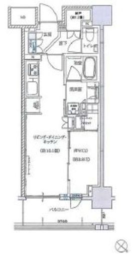 ブリリア月島四丁目　708号室　間取り
