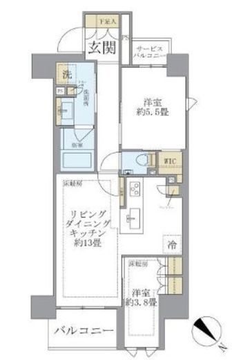 ブリリア月島四丁目　811号室　間取り