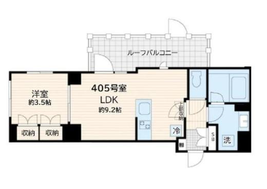 アルカンシエル新宿大京町　405号室　間取り