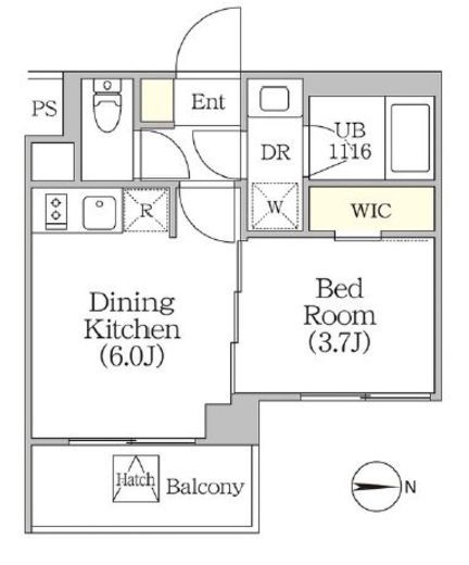 イプセ四谷テラス　503号室　間取り