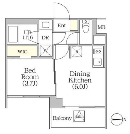 イプセ四谷テラス　502号室　間取り