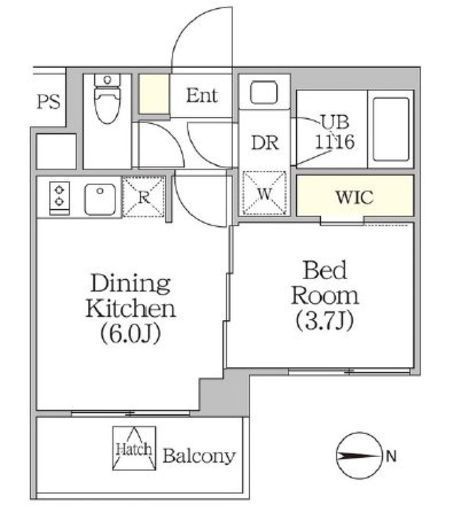 イプセ四谷テラス　204号室　間取り