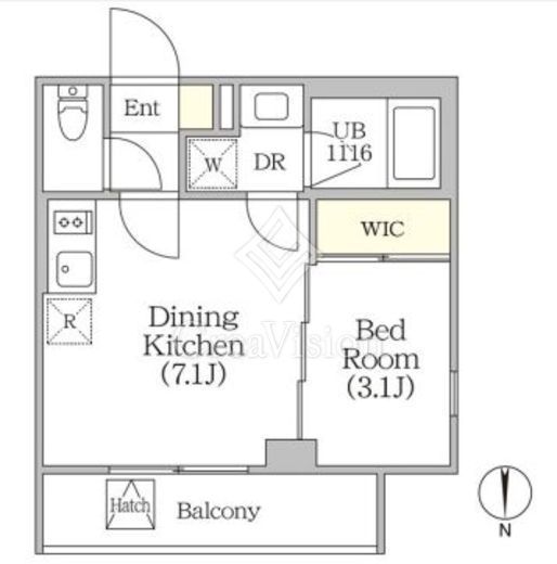 イプセ四谷テラス　206号室　間取り