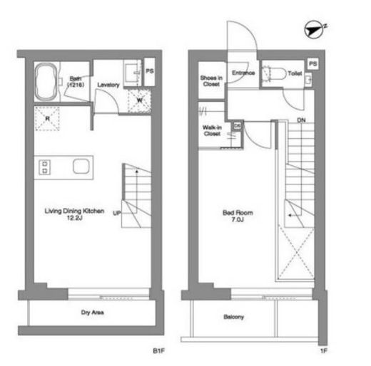 ORME COURT YOTSUYA　104号室　間取り