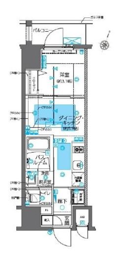 ZOOM神田　402号室　間取り