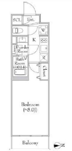 レクシード目白　308号室　間取り