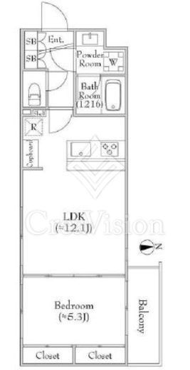 レクシード目白　401号室　間取り