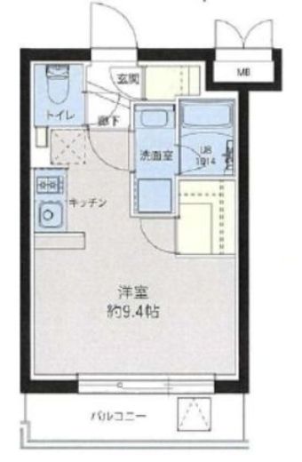 レクシード目白　415号室　間取り
