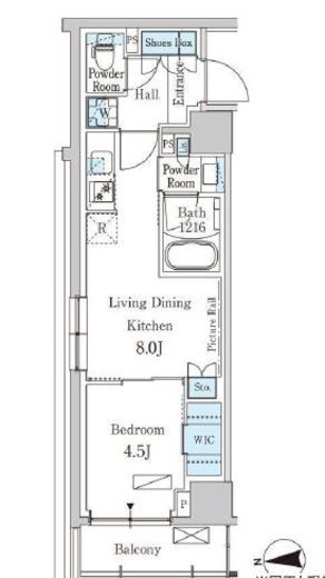 パークアクシス新宿西落合　306号室　間取り