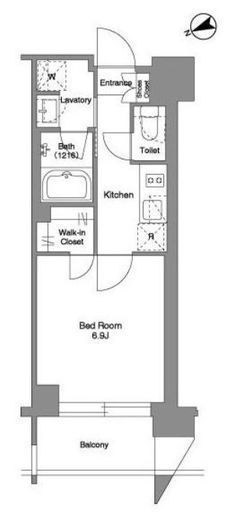ザ・ケンジントン・レジデンス・芝浦　604号室　間取り