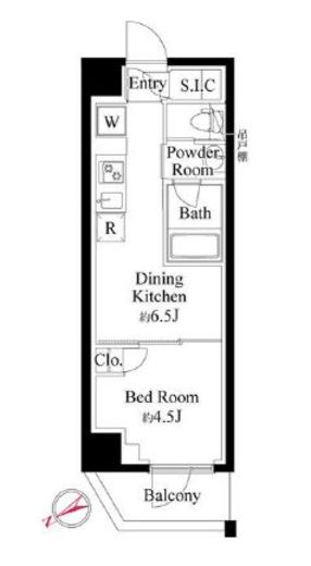 ハーモニーレジデンス新宿　603号室　間取り