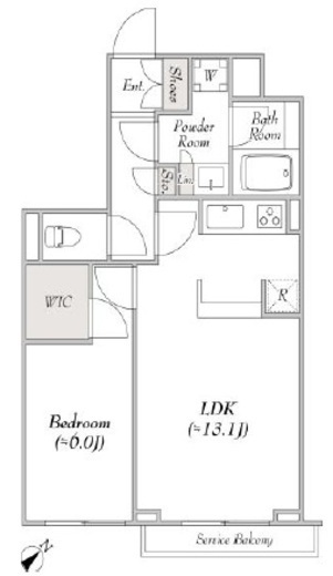ポラスト代々木上原　303号室　間取り