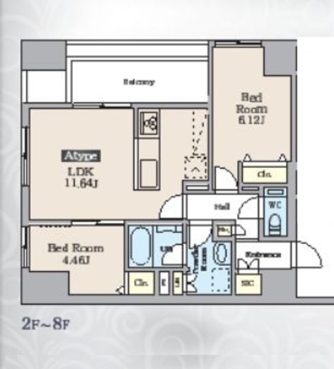 ルミエール三番町　601号室　間取り