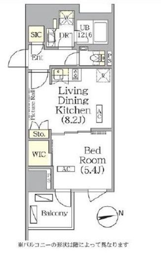 ザ・パークハビオ神楽坂レジデンスSouth　1013号室　間取り