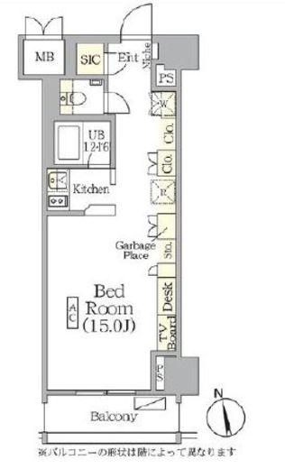 ザ・パークハビオ神楽坂レジデンスSouth　710号室　間取り